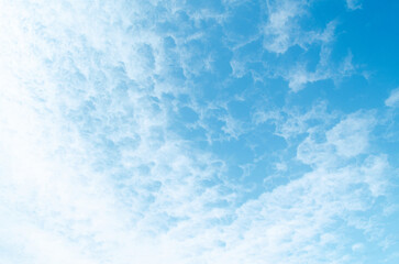 Sky blue background. Sky cloud clear.Vintage sun and cloud background - vintage filter