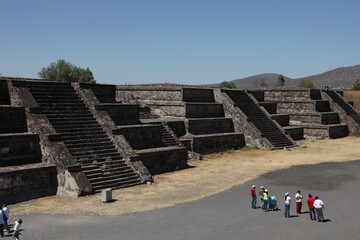 Teotihuacan. Famous Aztec pyramids near Mexico City