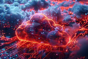 Obraz premium visualization of wave particle