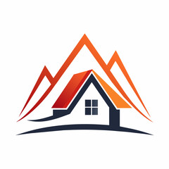 Real estate logo. Modern and simple house vector icon illustration 
