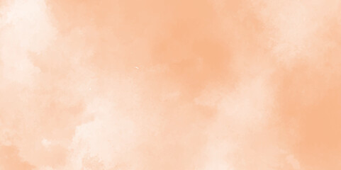 Pink and orange light background with grunge effect, Old paper texture with stains and scratches, Hand painted abstract cloud texture, Paint leaks and ombre effects orange watercolor texture.