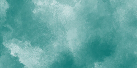 Watercolor abstract wet hand drawn green or blue grunge texture, Pastel blue background with watercolor paint and grunge effect, grainy abstract Light green pastel concrete texture.