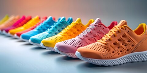 Customizable Athletic Shoes with Vibrant Color and Pattern Selections for Active Lifestyles