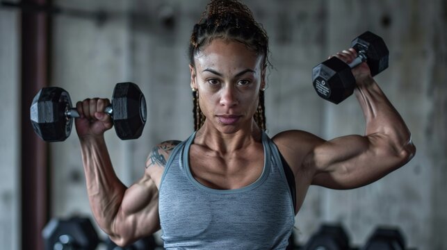 Women Dumbbell Images Browse 297 340 Stock Photos Vectors and Video Adobe Stock