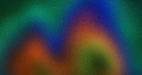 Noisy color gradient background grainy green blue red orange beige abstract poster banner backdrop design