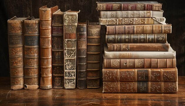 Represent a library archive containing a vast collection of vintage books and manuscripts, each one a treasure trove of historical knowledge