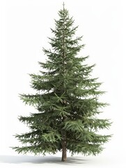 christmas tree isolated on white