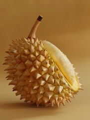 durian white background