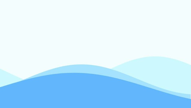 abstract blue wave animation background