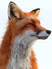 Obraz premium red fox portrait