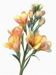 Naklejka premium bouquet of yellow tulips