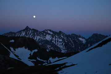 夜の山岳