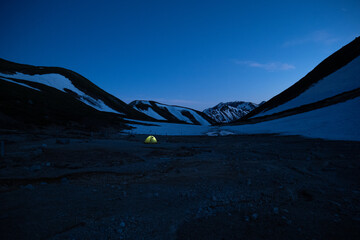 夜の山岳