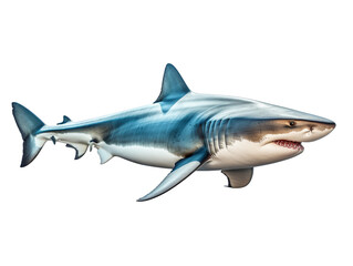 Fototapeta premium Shark isolated on transparent background