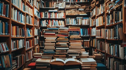 Fototapeta premium Collection of Books to Study