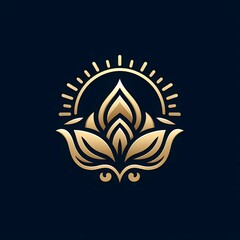 AI Generate of Luxury Premium Symbol Vector of Vesak Day with Lantern, Candle Light, Lotus
