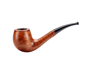 Smoking pipe isolated on transparent background