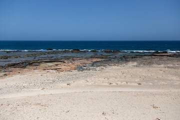 Beach Praia de Cabral and Atlantic Ocean, Sal Rei, Boa Vista, Cape Verde