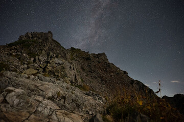 夜の山岳