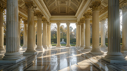 Fototapeta premium Columns Made of Marble
