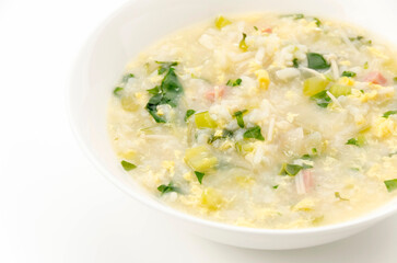 残り物野菜でおじや