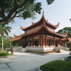 Obraz premium The Exterior of Buddha Temple