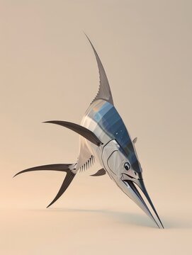 Dynamic Marlin Underwater Scene 3D Clipart