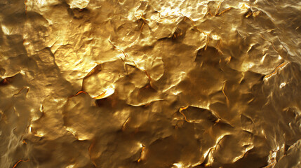 Golden crumpled
