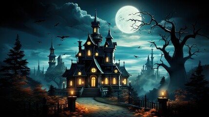 A Spooky and Atmospheric Halloween Wallpaper