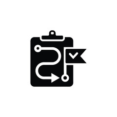 Operations management icon. Solid icon collection.