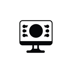 Operations management icon. Solid icon collection.