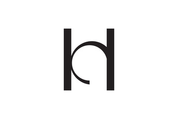 'H' icon is a sleek and modern representation of the letter, designed for digital applications. The letter 'H' is stylized with clean lines and negative space, giving it a minimalist look.