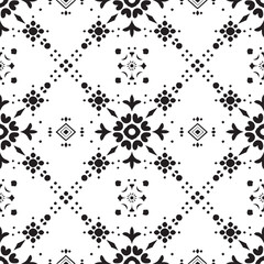 Geometric of seamless gray and white pattern