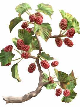 recommend clip art: Red Mulberry 3d render clipart