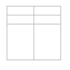 Simple stylized data table layout template