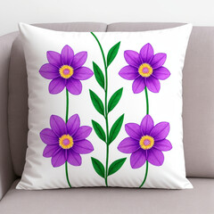 Beautiful pillow. Great pillow. Pillow with a pattern. Interesting pillow. Unusual pillow. Cool pillow. Pillow close-up. Pillow with flowers.