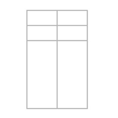 Simple stylized data table layout template