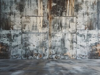 Rugged Textured Concrete Wall Backdrop with Empty Space for Robust and Durable Product Displays or Industrial Themed Designs
