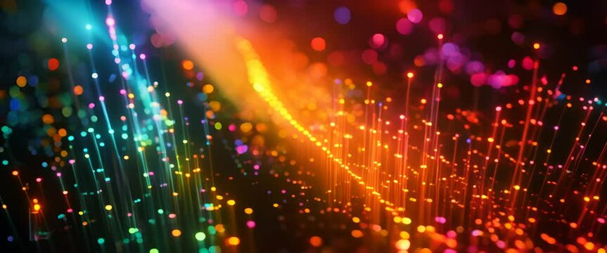 Light-encoded information storage, data visualized as a spectrum of colors