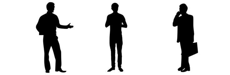 silhouette of a person , office employees