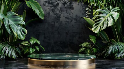 Platform for presenting fresh backgrounds, copy space. Space for textGenerative AI.新鮮な背景を提示するためのプラットフォーム,コピースペース。テキスト用スペースGenerative AI