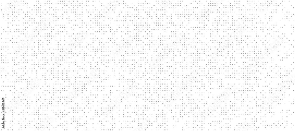 Poster digital technology background. digital data dots gray pattern pixel background
