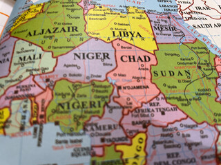 Naklejka premium maps of countries and surrounding areas