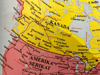 Naklejka premium maps of countries and surrounding areas