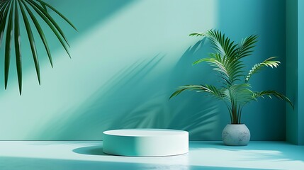 Platform for presenting fresh backgrounds, copy space. Space for textGenerative AI.新鮮な背景を提示するためのプラットフォーム,コピースペース。テキスト用スペースGenerative AI