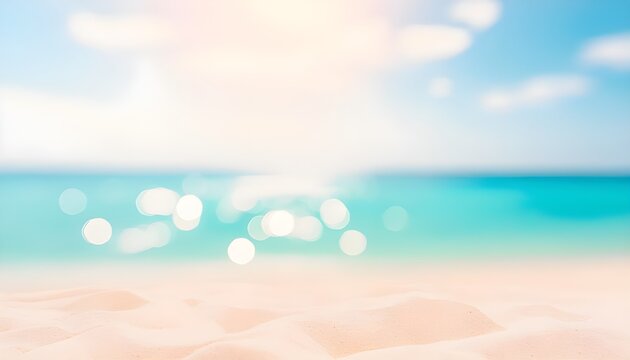  Summer beach background with stage
