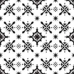 Pattern vector black and white