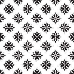 Pattern vector black and white