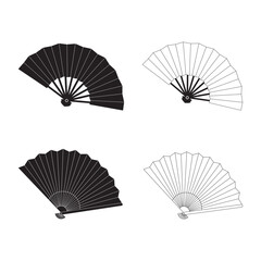 Hand fan icon