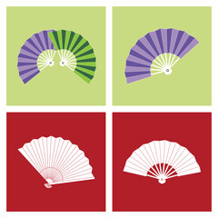 Hand fan icon